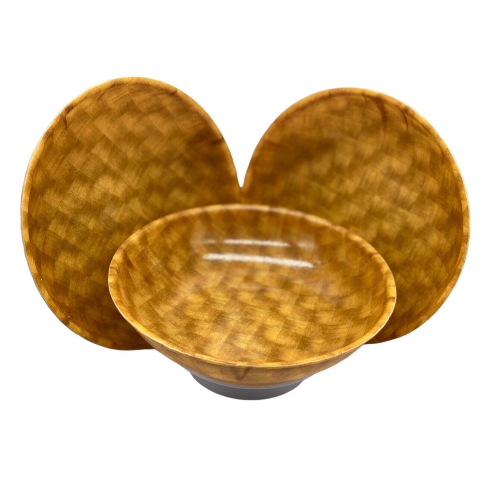 Set of 3 Vintage Cambro Fiberglass Bowls - Mint Condition